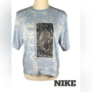 Nike | Athletic Department 1972 Elevation Map Blue Tie Dye T-Shirt